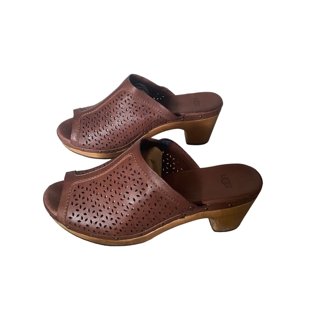 UGG Brown Slide Shoes Size 9